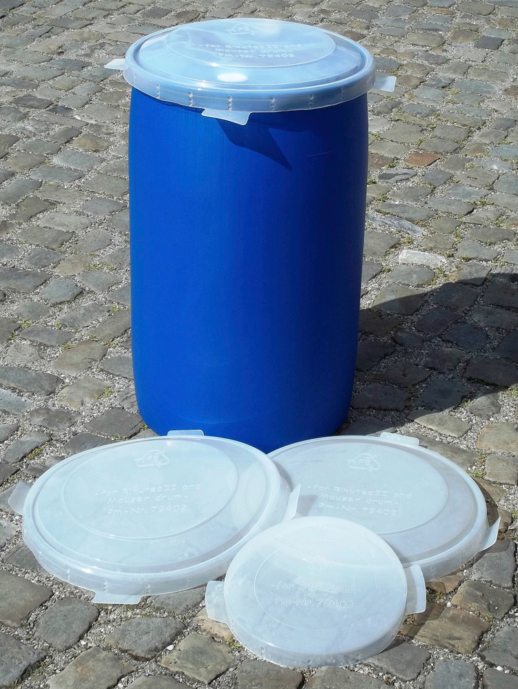 Fassdeckel aus PE für 60-Liter-Fässer, natur-transparent, VE = 5 - 1