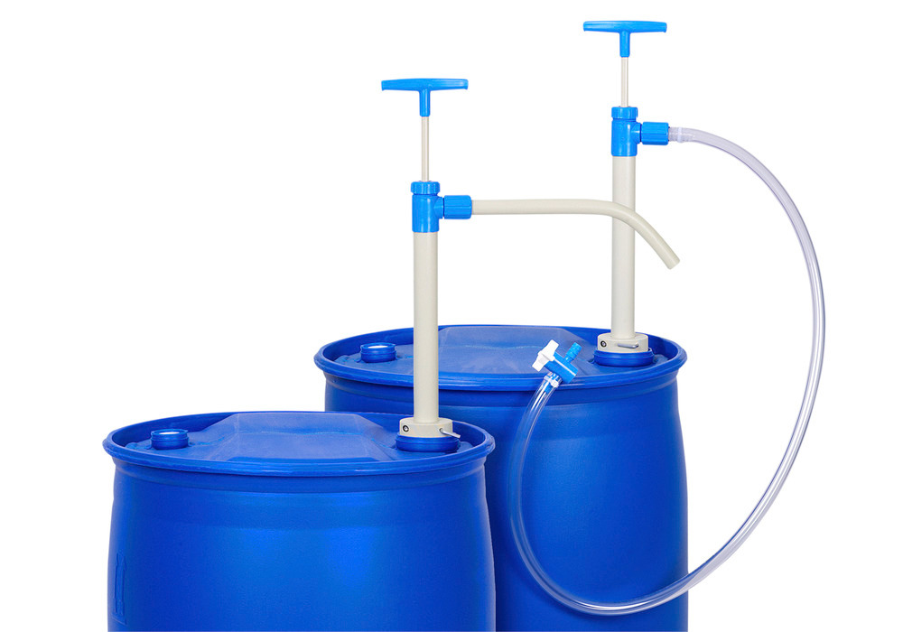 Fasspumpe P 10 aus Polypropylen (PP), mit Auslaufschlauch, 1000 mm Tauchtiefe - 1