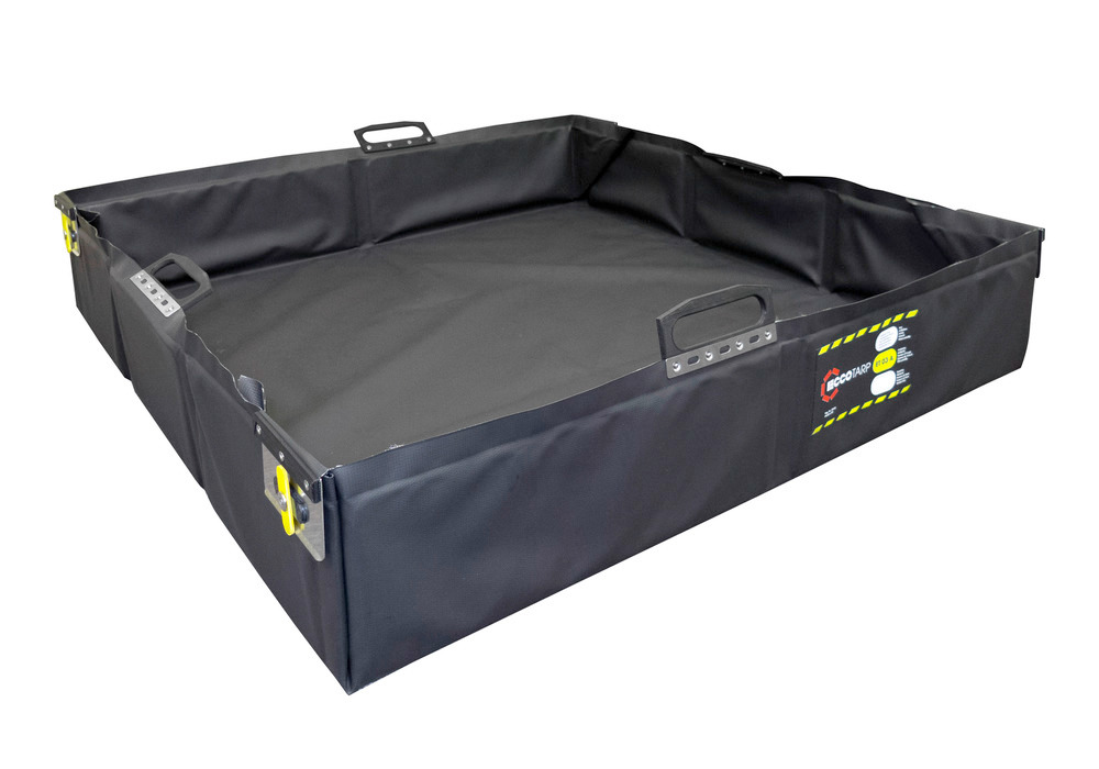 Faltbare Mehrweg-Leckagewanne, antistatisch, 350 x 700 x 125 mm, Volumen 25 Liter - 1