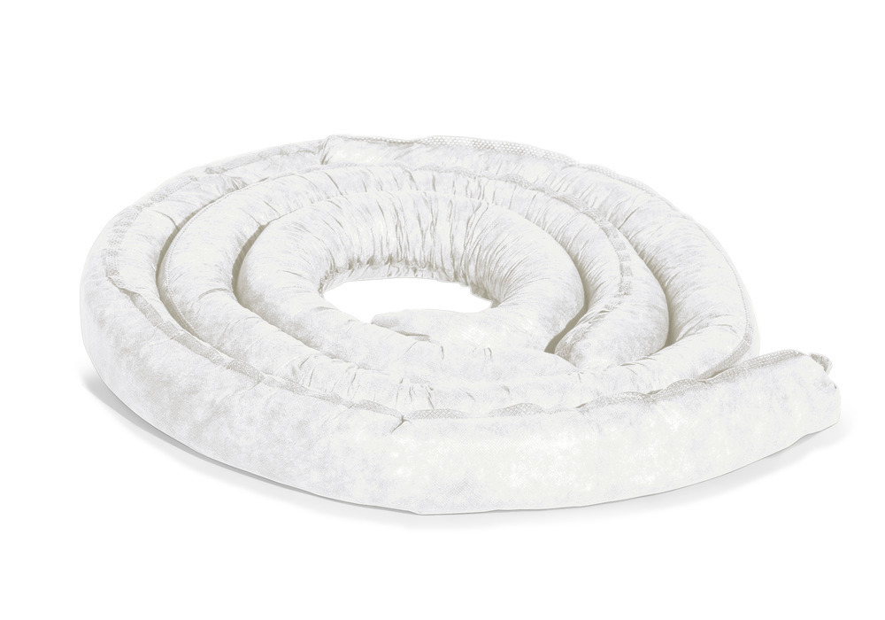 DENSORB Ölbindemittel Aufsaug-Schlangen zum Eindämmen von Leckagen, Länge 5 m, 4 Stück - 1