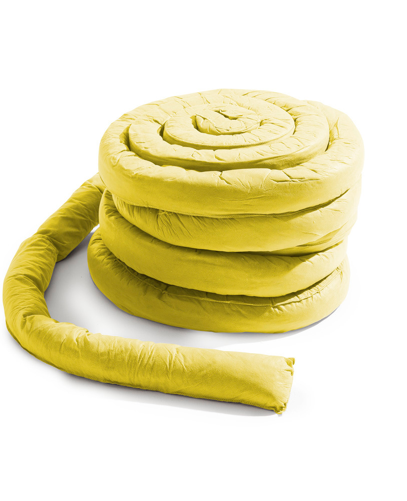 DENSORB Chemikalienbindemittel Aufsaug-Schlange zum Zuschneiden, Länge 20 m, 1 Stück - 1