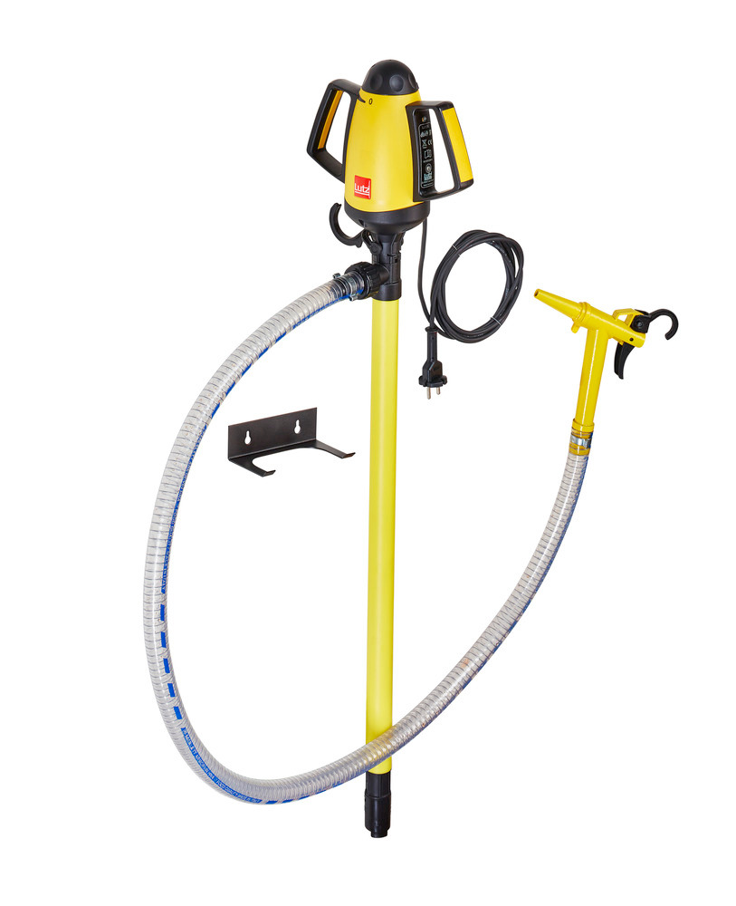 Elektrische Fasspumpe aus PP, für Säuren und Laugen, 1000 mm Tauchtiefe - 1