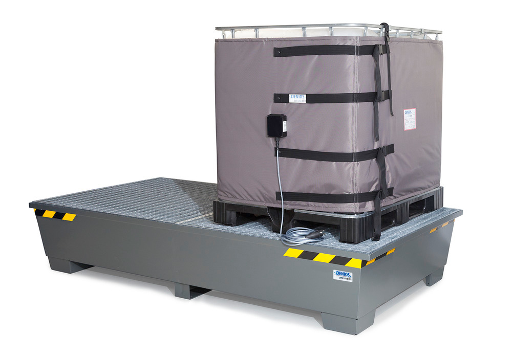 Heizmantel DENIOS pro-line, digitaler Temperaturregler, für IBC - 1