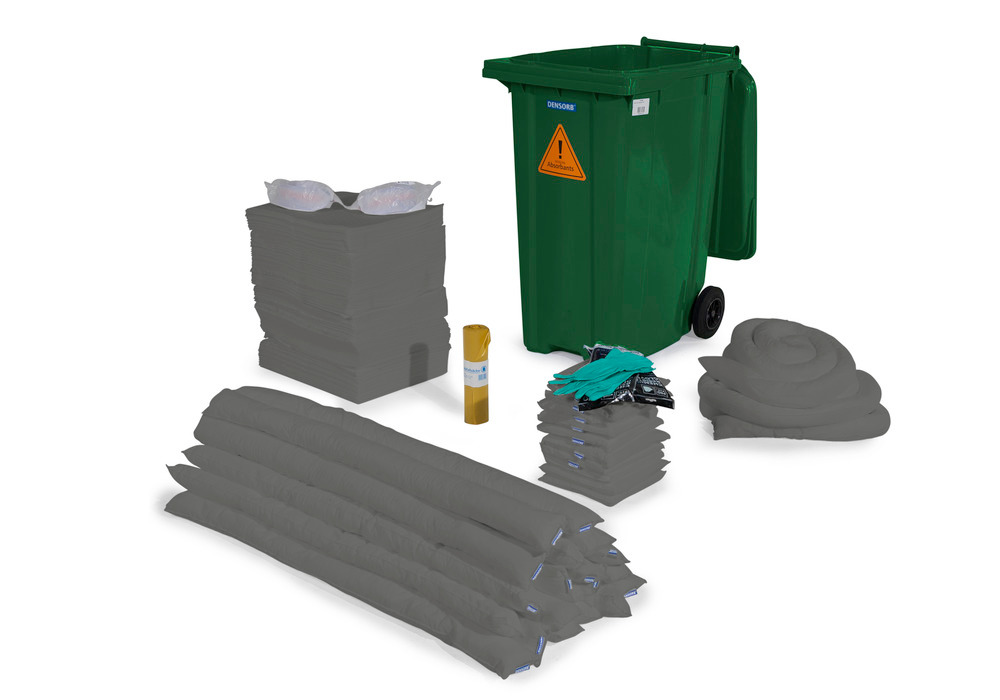 DENSORB Notfall-Set, Bindemittel im Rollcontainer B 36, Ausführung Universal - 1