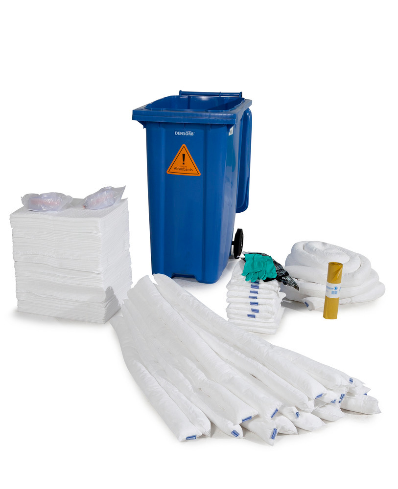 DENSORB Notfall-Set, Bindemittel im Rollcontainer B 36, Ausführung Öl - 1