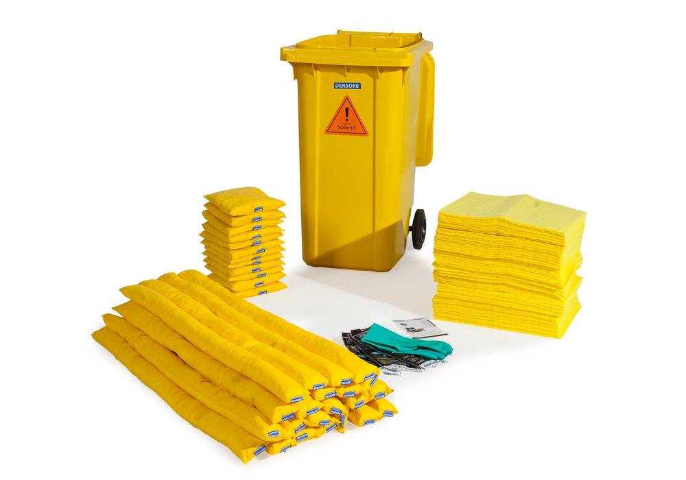 DENSORB Notfall-Set, Bindemittel im Rollcontainer B 24, Ausführung Spezial - 1