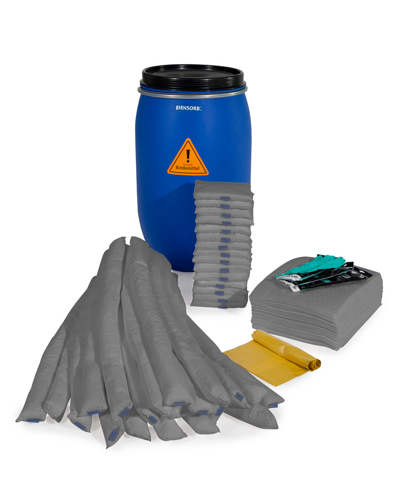 DENSORB Notfall-Set, Bindemittel im Fass S 170, Ausführung Universal - 1