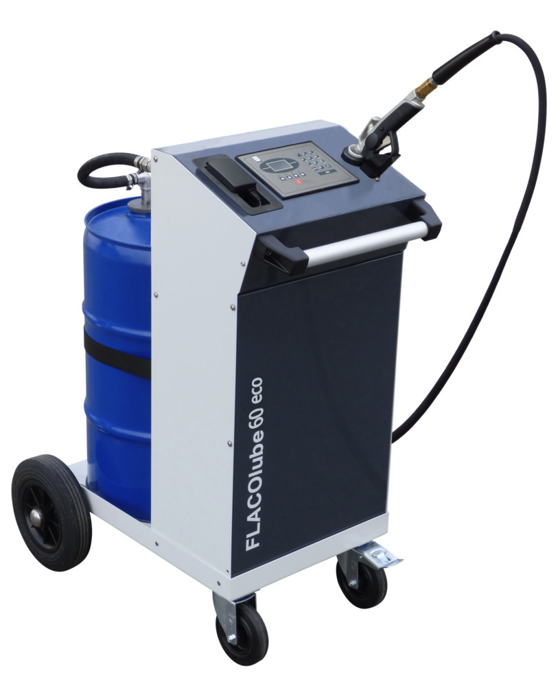 Mobiles Befüllsystem für Maschinenöle, FLACO lube 60 eco, 60-l-Gebinde - 1