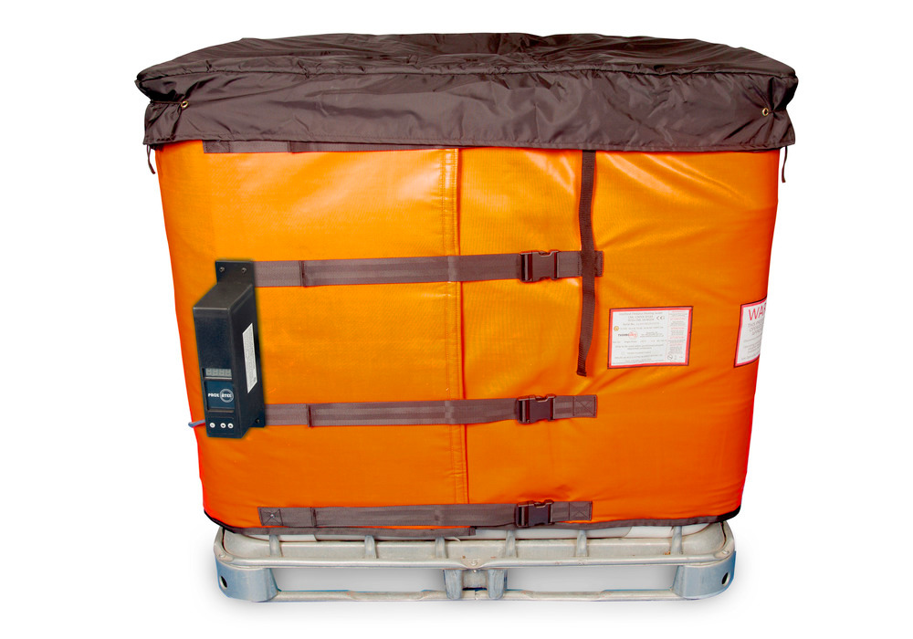 Heizmantel für IBC, T3 Ex-Schutz, mit NFC-Controller, mit Isolierhaube, 4060 - 4310 mm, 1620 Watt - 1