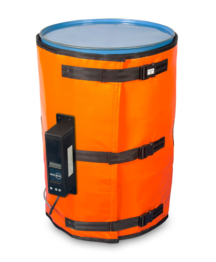 Heizmantel für 200-Liter-Fässer, T3 Ex-Schutz, mit NFC-Controller, 1800 - 1950 mm, 685 Watt - 1