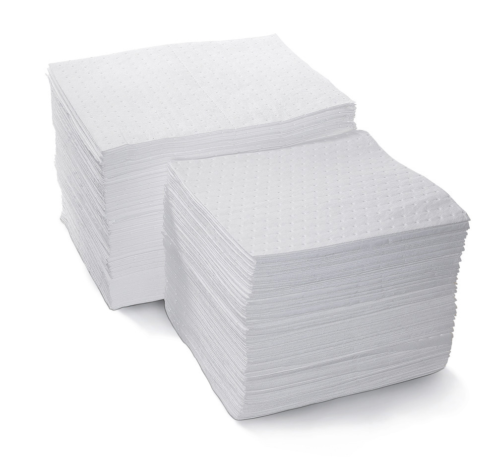 DENSORB Ölbindemittel Vlies Matten zum Aufsaugen, Economy Single, light, 37 x 40 cm, 200 Stück - 1