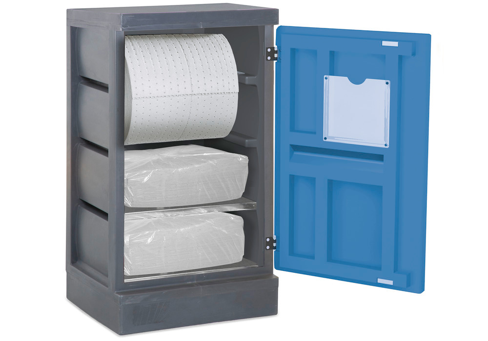 DENSORB-Spender Station S, mit 1-flügeliger Tür, Ausführung Öl - 1