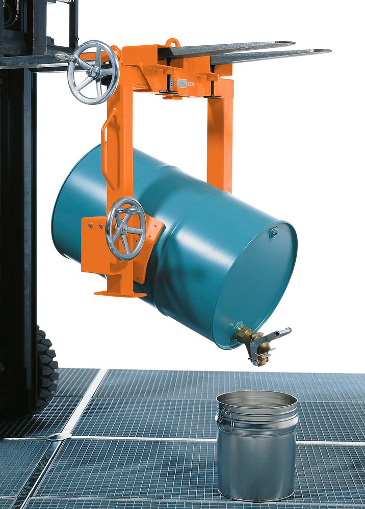 Fasswendezange aus Stahl, lackiert, für Metallfässer - 1