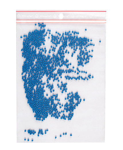 Verpackungsbeutel aus PE-LD, Stärke 60µ, patentierer Druckverschluss, B x L 160 x 220 mm, 100 Stück - 1