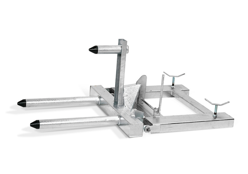 Fassgreifer RLN aus Stahl, verzinkt, für 1 Fass à 200 Liter - 1