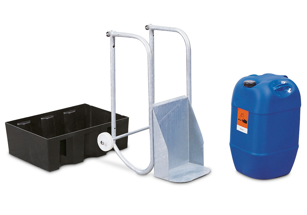 Ballonkipper, verzinkt, für 60-Liter Kunststoffballon - 1