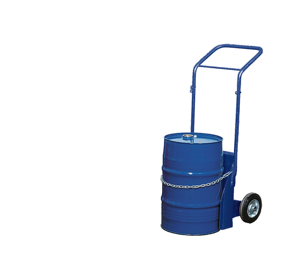 Ballonkarre BK-60 aus Stahl, blau lackiert, Vollgummi-Bereifung, für Gebinde bis 60 Liter - 1