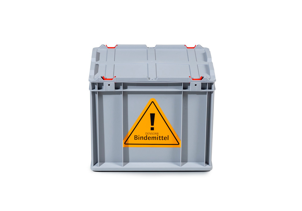 DENSORB Bindemittel-Notfallset im Stapelbehälter mit Ölbinder aus Naturfaser, Ausführung Universal - 2