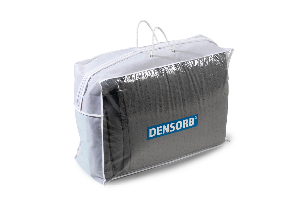 DENSORB Bindemittel-Notfall-Set in transparenter Tragetasche, Ausführung Universal, 76 l - 1