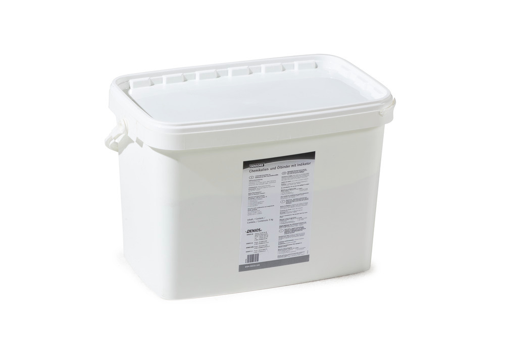 DENSORB Chemikalien- und Säurenbinder Multi-Sorb mit Indikator, inert, Granulat im 5-kg-Eimer - 1