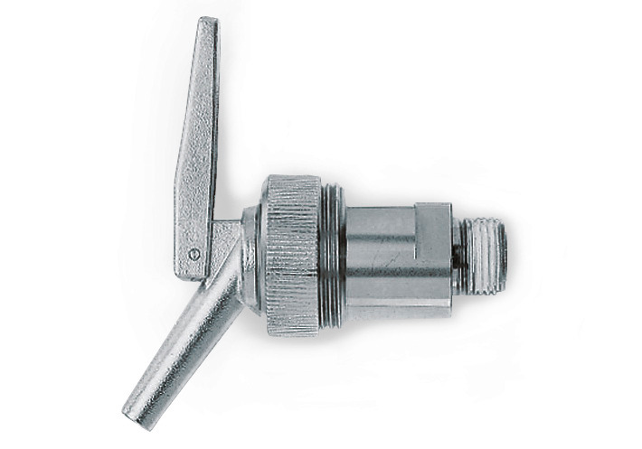 Edelstahlfeindosierhahn 3/4", selbstschließend - 1