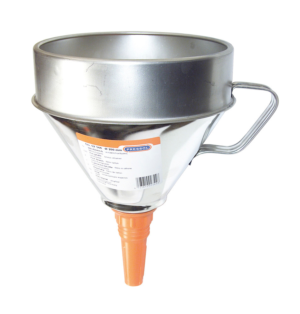 Trichter aus Stahl, feuerverzinkt, mit Handgriff, 200 mm Ø - 1