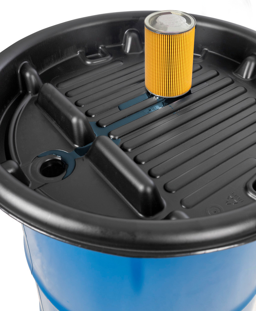 FALCON Fasstrichter mit Abtropffläche, für 200 Liter Spundloch-Fässer - 1