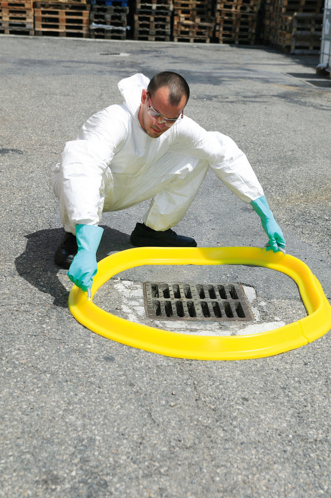 Flexible Absperrbarriere, Ausführung Schlange, 3000 mm Länge, 100 mm Höhe - 1