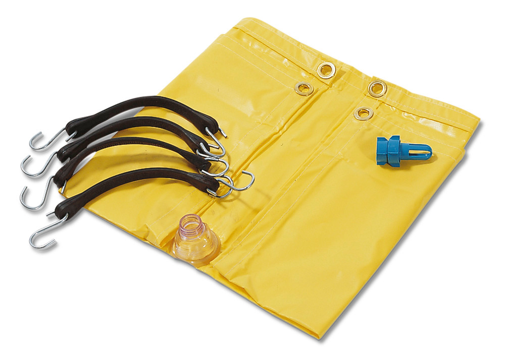 Leckagen-Auffangplane, 73 x 73 cm, gelb - 1