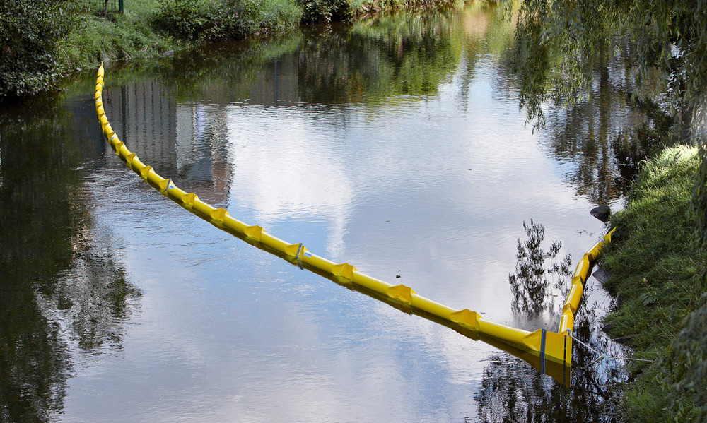 DENSORB Ölsperre ECOLINE 400, 15 m, für Binnengewässer, Freibord 150 mm, Tauchtiefe 250 mm - 1