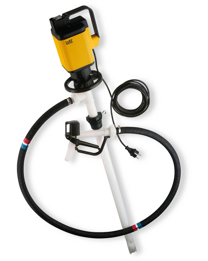 Elektrische Fasspumpe für aggressive Säuren, 1200 mm Tauchtiefe - 1