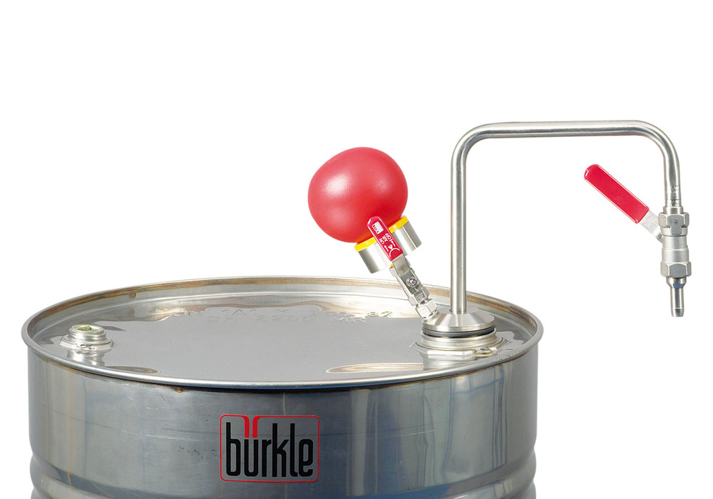 Lösemittelpumpe mit 2 Kugelhähnen, für Handbetrieb - 1