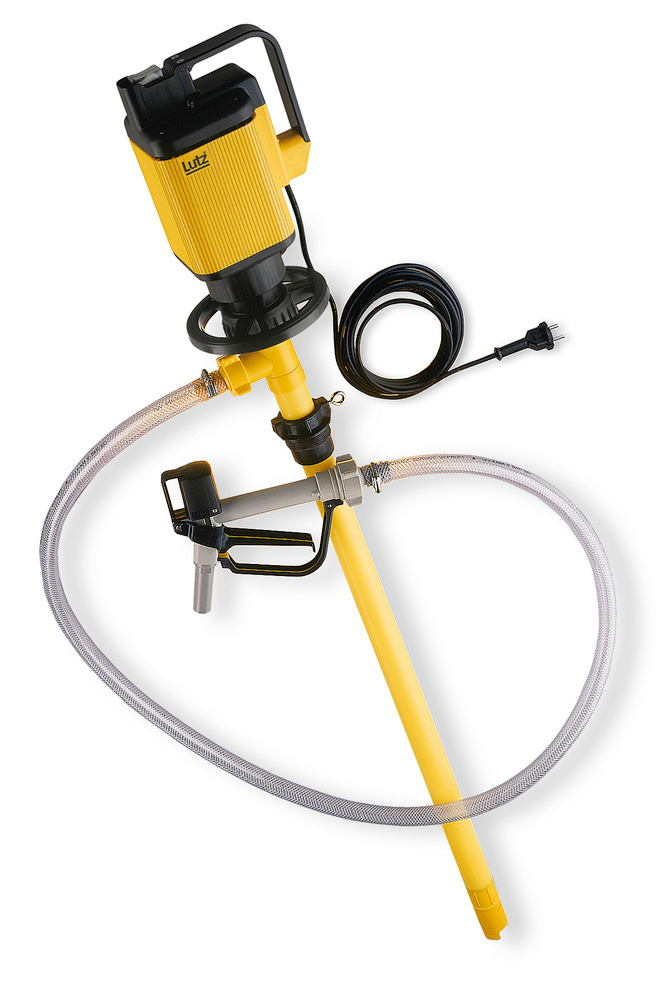 Elektrische Fasspumpe aus PP, für aggressive Säuren und Medien mit hoher Dichte, 1200 mm Tauchtiefe - 1