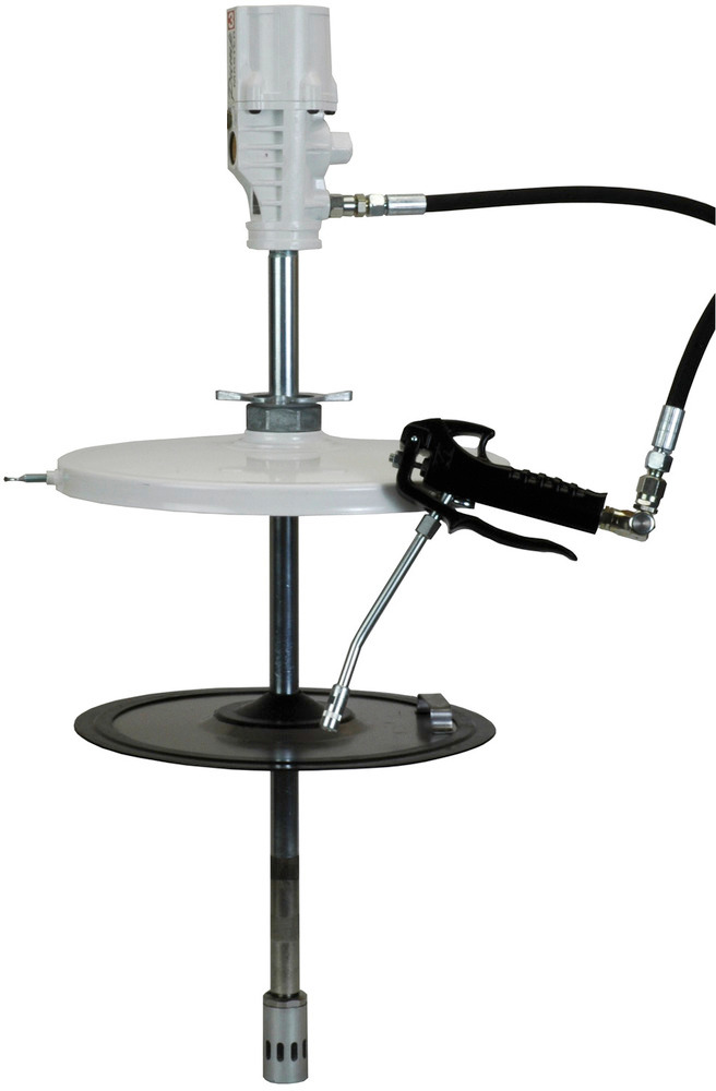 Druckluft-Abschmiergerät PS50 mit Schlauch 4m, Druck 400 bar, Fettfolgedeckel für ø 360-405 mm - 1