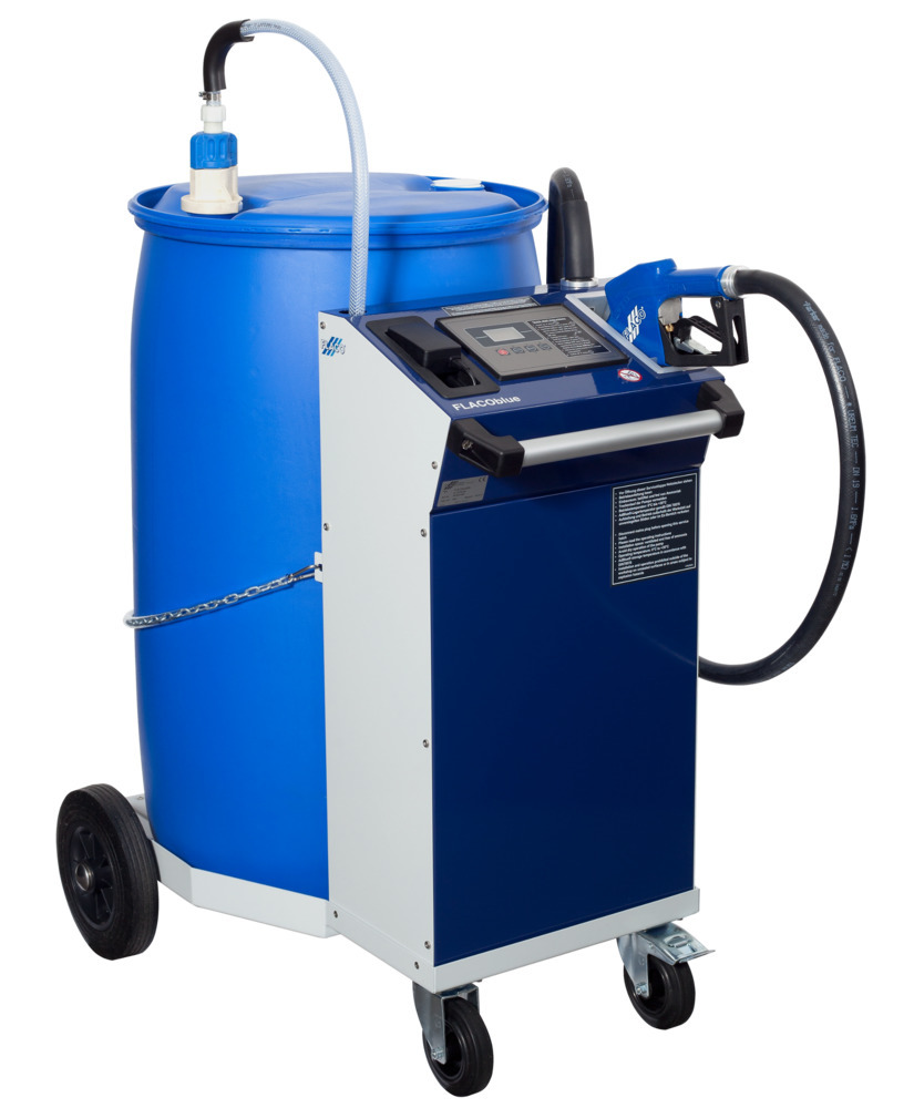 Mobiles Tanksystem für AdBlue, FLACO blue 200 basic, für PKW, 200-l-Gebinde - 1