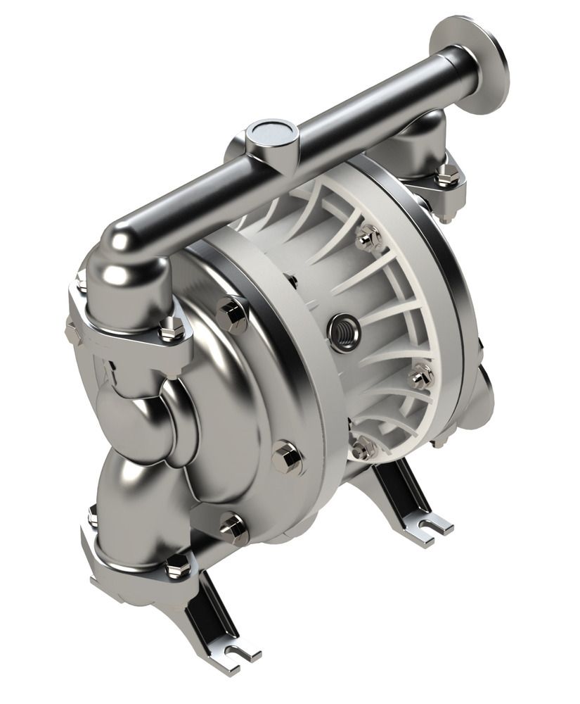 Druckluft-Doppelmembranpumpe PURE ATEX, 1/2'', aus Edelstahl / EPDM-PP / PTFE - 1