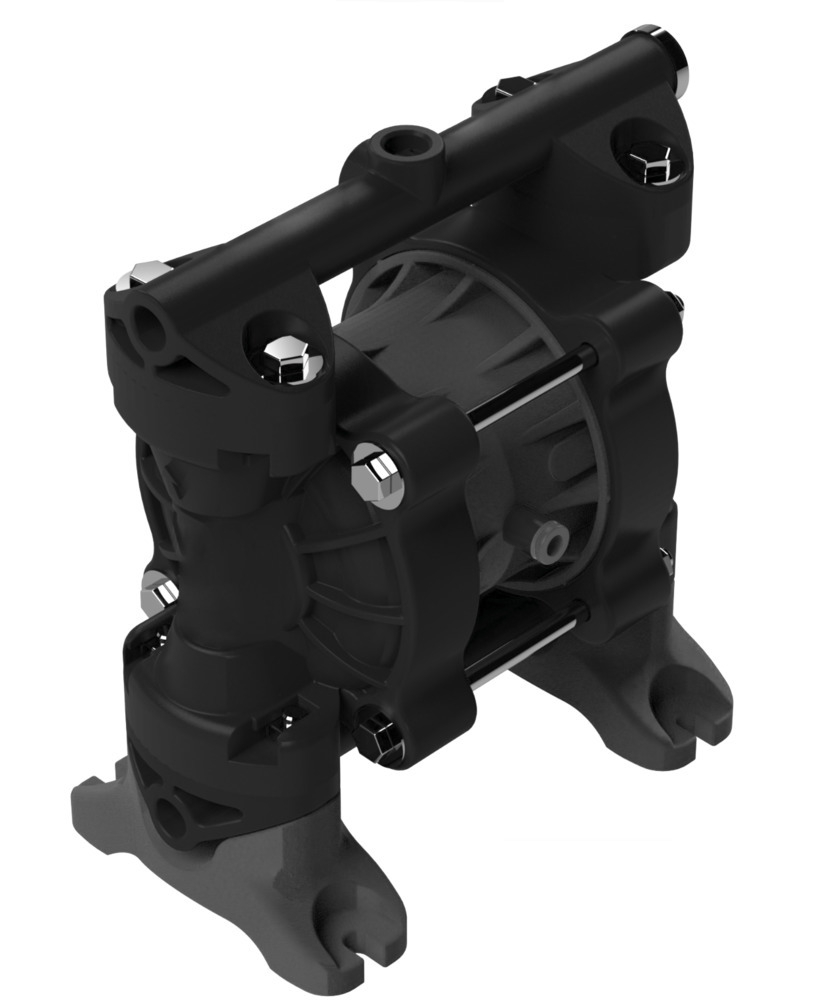 Druckluft-Doppelmembranpumpe, ATEX, 1/4'', aus PVDF / EPDM-PP / PTFE - 1