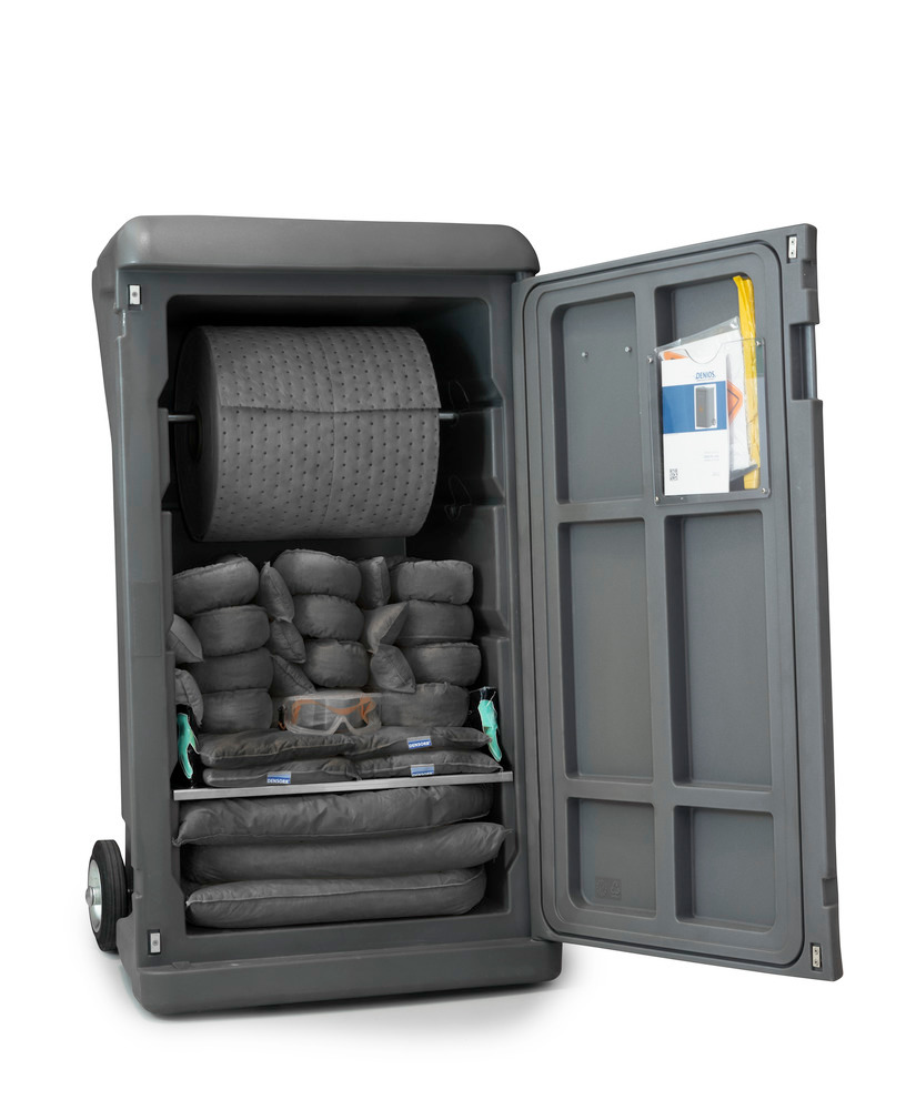 DENSORB Mobiles Notfallset, Bindemittel im grauen Caddy Extra Large, Ausführung Universal - 1