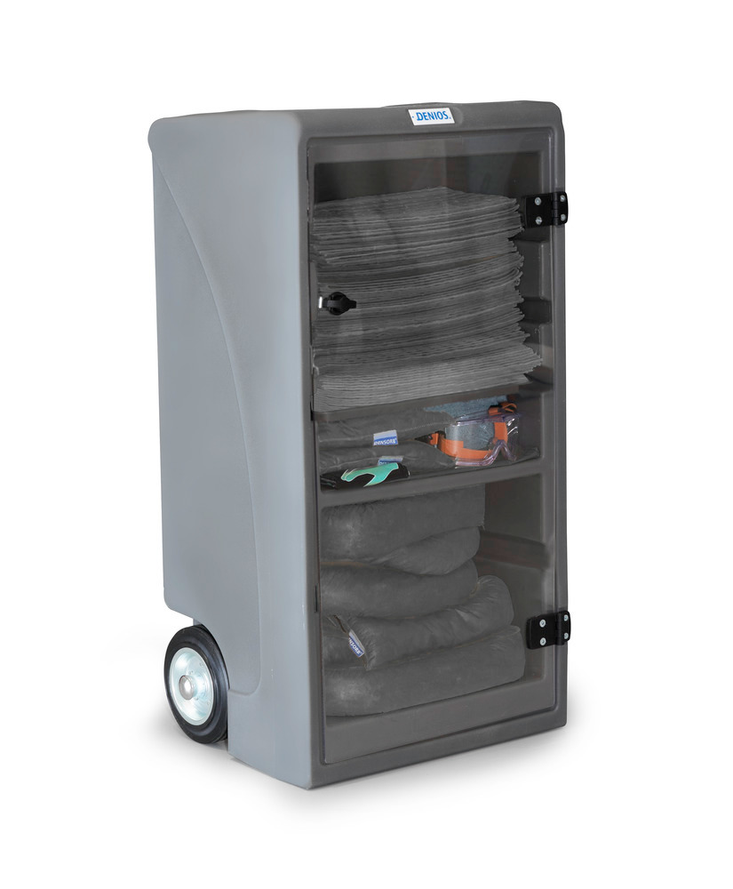 DENSORB - Mobiles Notfall-Set mit Aufsaugmatten im Caddy Small, Ausführung Universal - 1