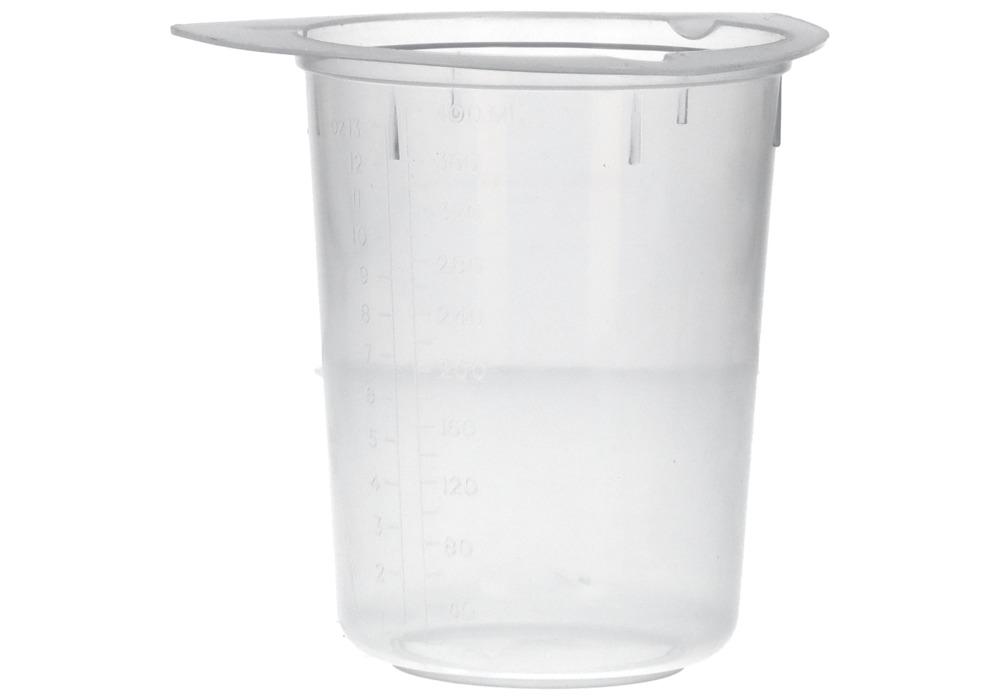 Universal-Messbecher aus PP, mit Ausgusslippen, 400 ml, 24 Stück - 1