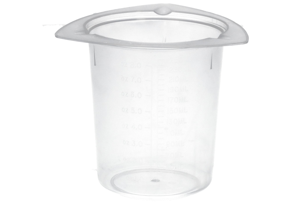 Universal-Messbecher aus PP, mit Ausgusslippen, 250 ml, 24 Stück - 1