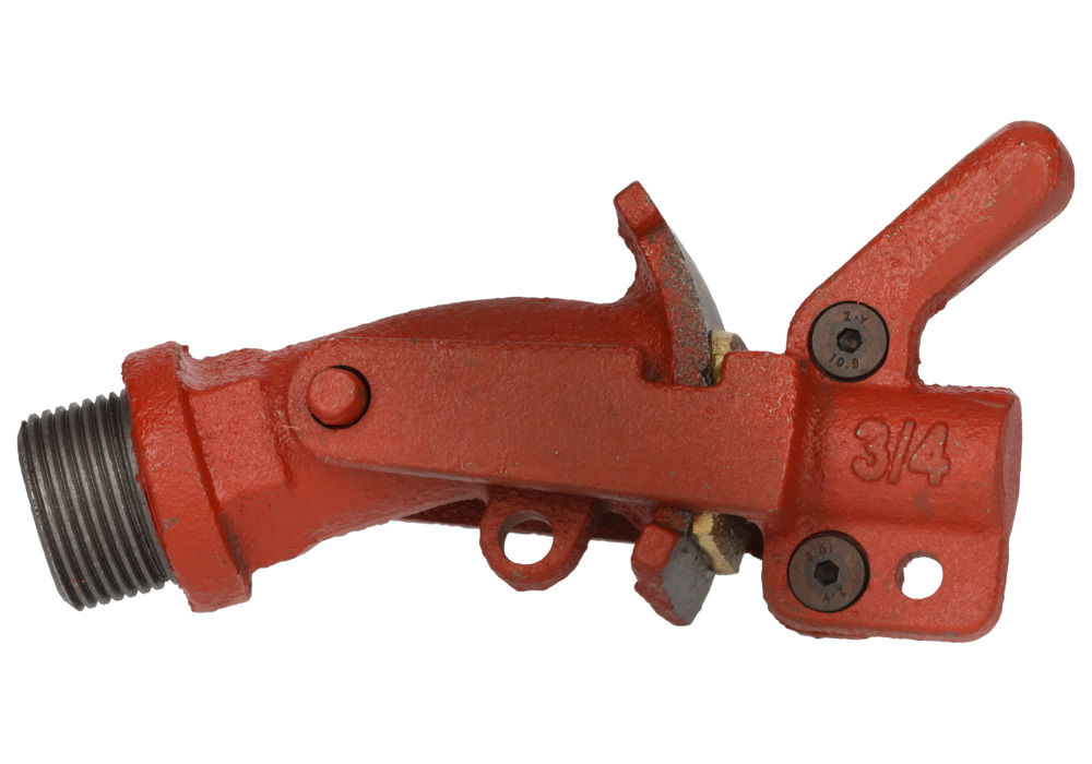 Fasshahn aus Grauguss mit Messingverschlussplatte, 3/4" Gewinde-Ø - 1