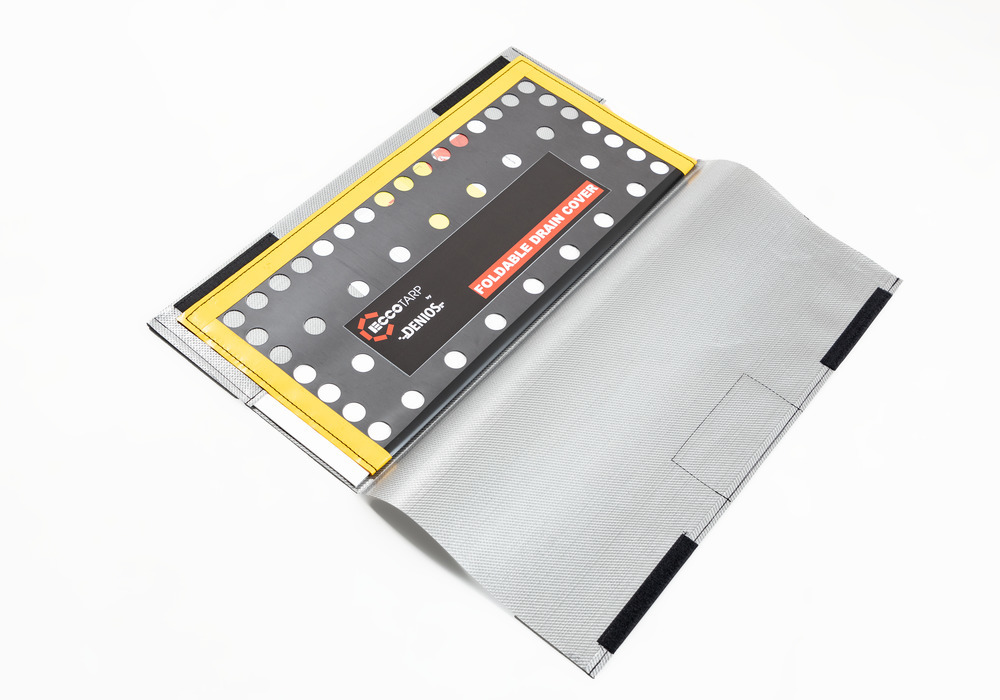 Faltbare Kanalabdeckung für horizontale (z. B. Straße, Hof) und vertikale (z. B. Bordstein) Abläufe - 1