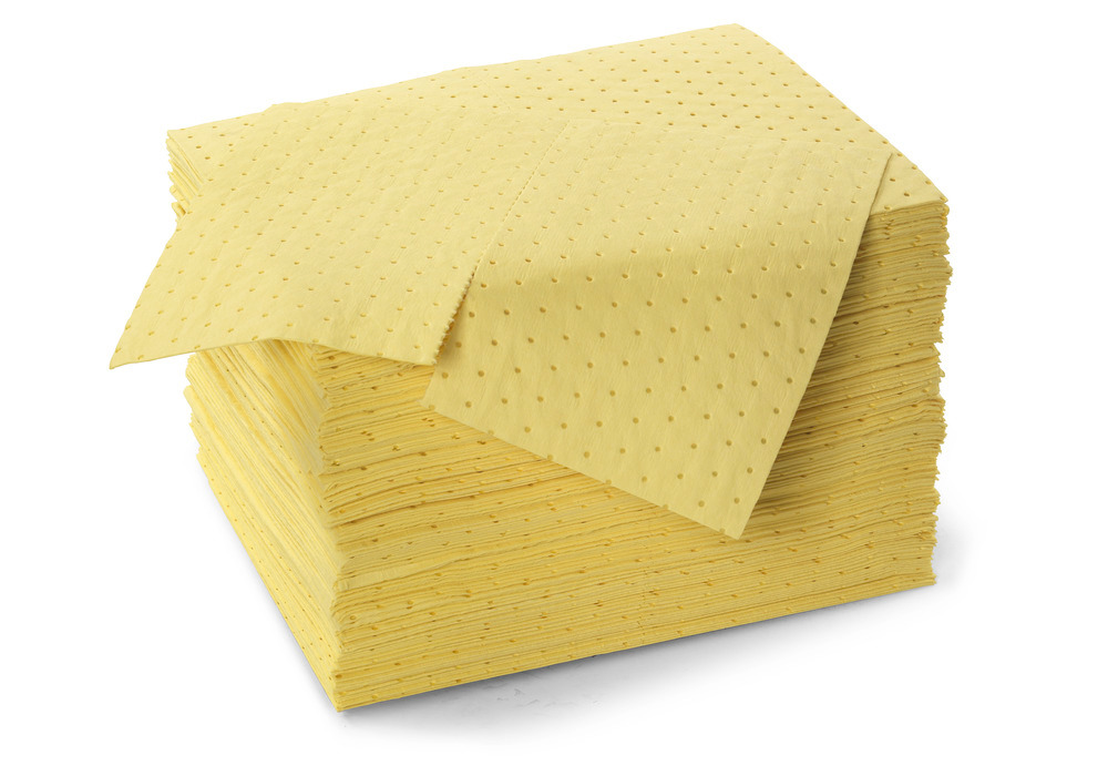 DENSORB Chemikalienbindemittel Vlies Tücher, Economy Triple, light, 3-lagig, 40 x 50 cm, 100 Stück - 1