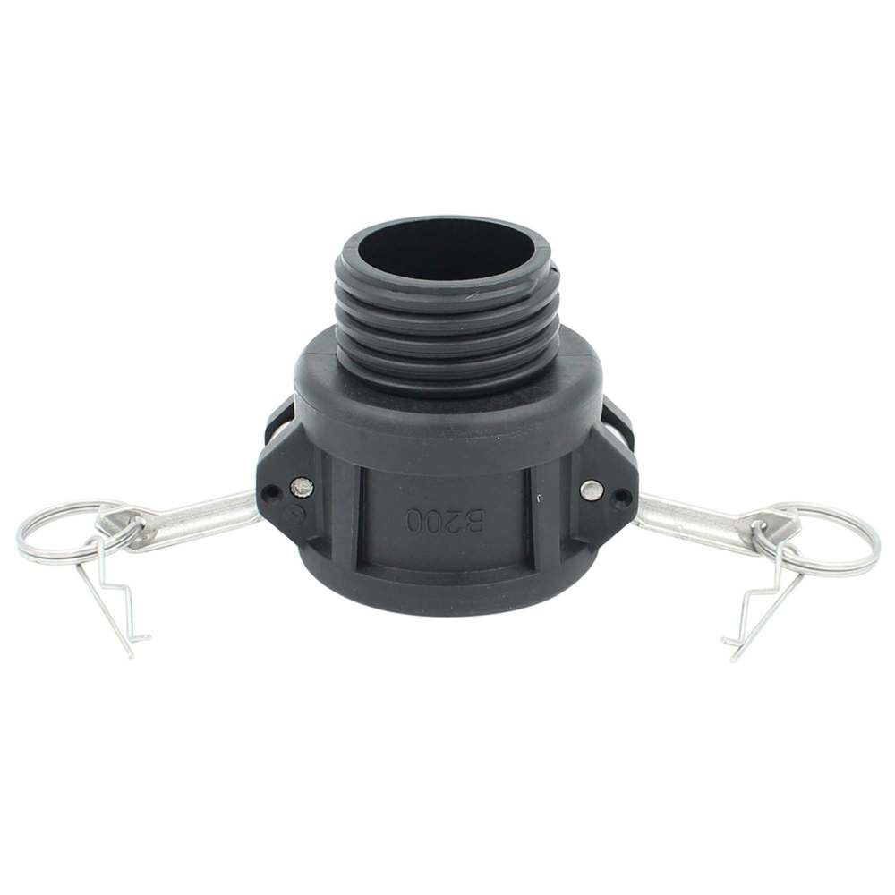 IBC-Adapter, Camlock 2-Dose Typ B, auf Grobgewinde S60x6 AG, VE = 3 Stück - 1