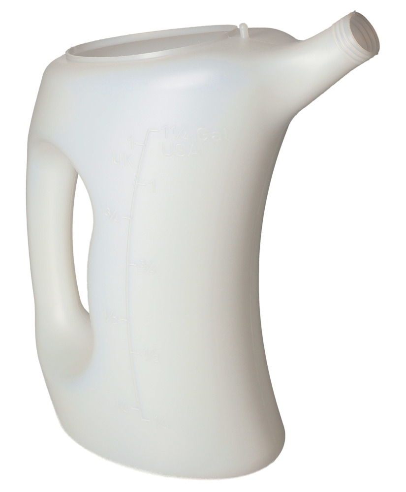 Abfüllkanne aus Polyethylen (PE), 5 Liter Volumen, transparent - 1