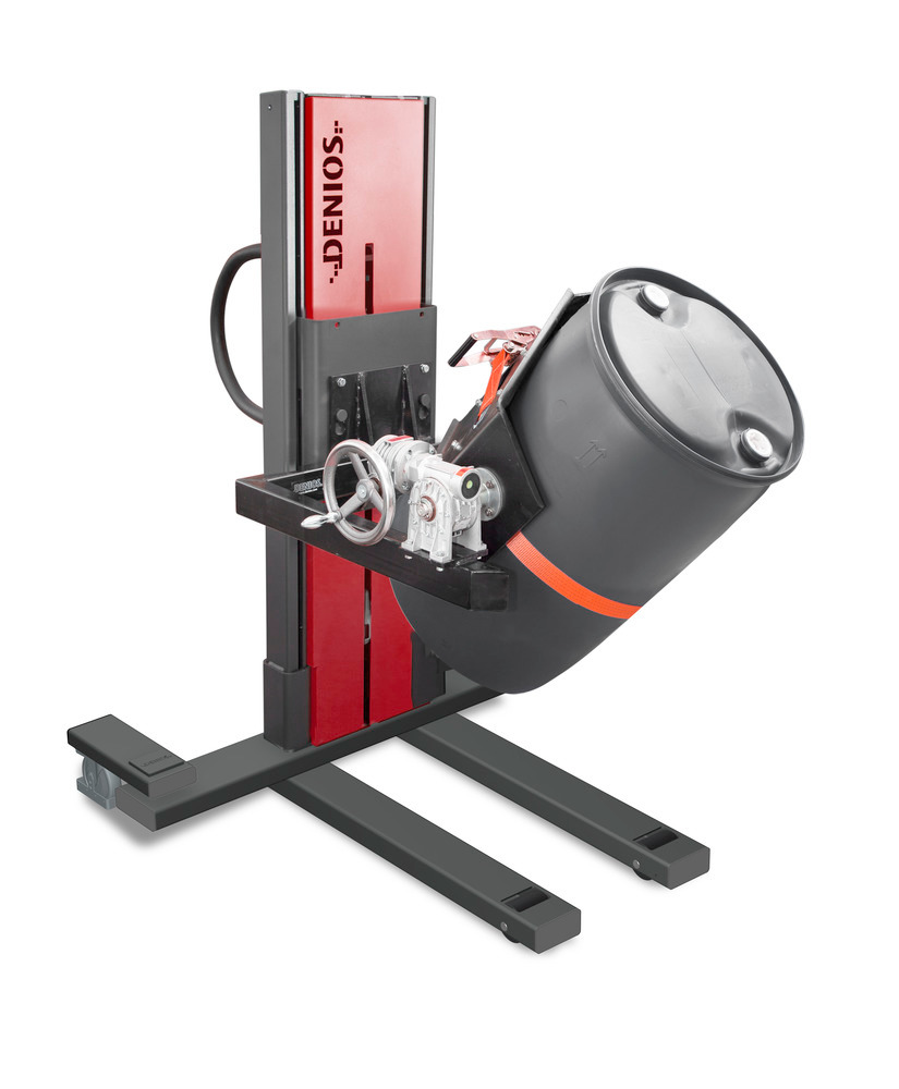 Fassheber Secu Ex, Fasswender 360°, 60- bis 220-l-Fässer, Fahrwerk schmal, Hubhöhe 120-930 mm, ATEX - 1