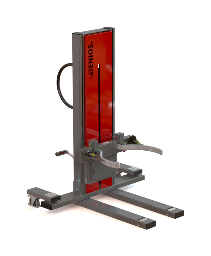 Fassheber Secu Ex, Fassklammer, 200- bis 220-l-Fässer, Fahrwerk schmal, Hubhöhe 120-700 mm, ATEX - 1