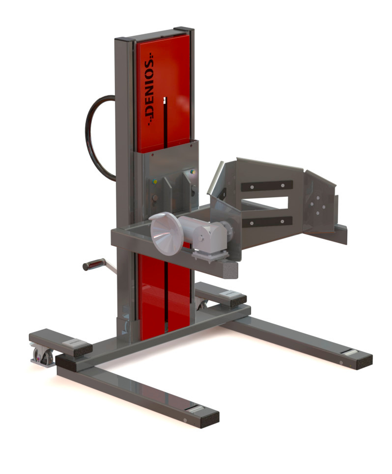 Fassheber Secu Ex, Fasswender 360°, 60- bis 220-l-Fässer, Fahrwerk breit, Hubhöhe 0-930 mm, ATEX - 1