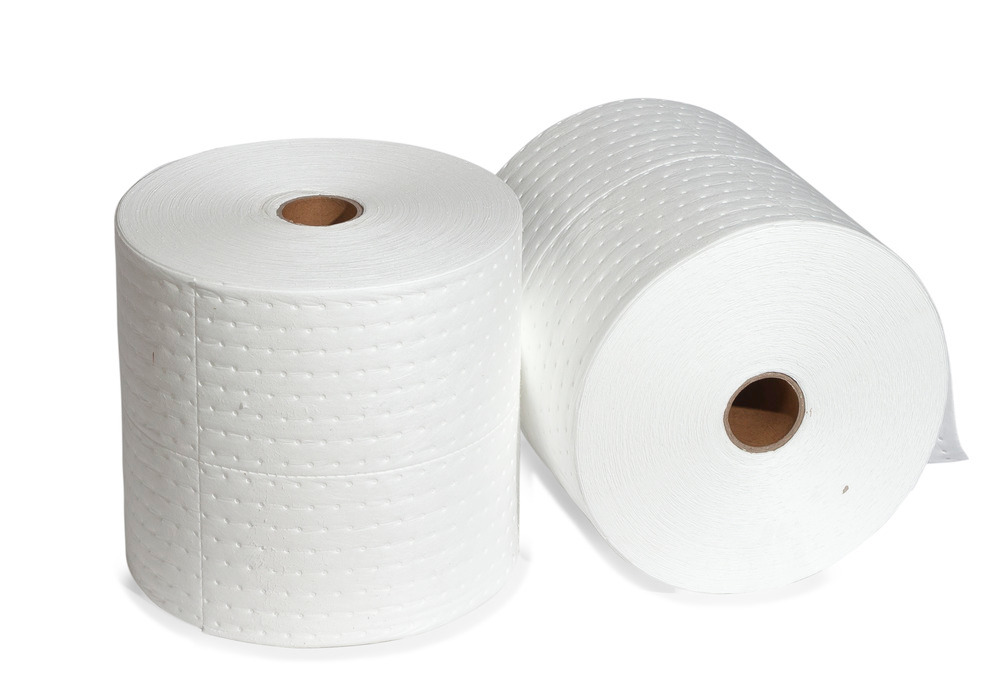 DENSORB Ölbindemittel Vlies Rollen zum Aufsaugen, Economy Single, light, 38 cm x 90 m, 2 Stück - 1